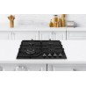 Midea estufa empotrable a gas 24" vidrio color negro MTGB24R3402GG