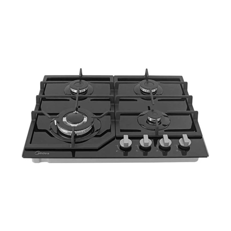 Midea estufa empotrable a gas 24" vidrio color negro MTGB24R3402GG