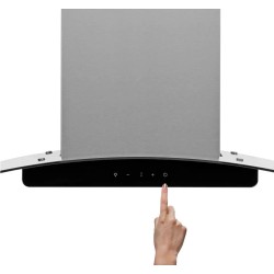 Midea extractor campana 36" color siver MJWV7336C3GS