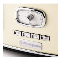 Westinghouse tostadora retro de 2 rebanadas color champam - WKTT857WH