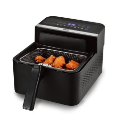 CHIQ freidora aire y aceite duo touch negra CQXAO03G1T1B