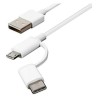 Xiaomi Mi 2-In 1 Usb Cable 100Cm 15303 Blanco