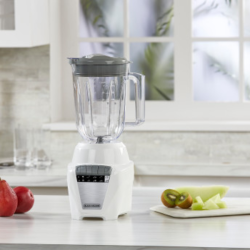 Black+Decker licuadora ice crush 700W-Vaso Plast- Blanca - BL0877-1WDLA