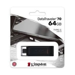 Kingston memoria puerto tipo C 64GB DT70
