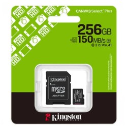 Kingston tarjeta de memoria Micro SD canvas select plus c/adaptador - SDCS3/256GB