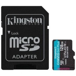 Kingston tarjeta de memoria 128GB SDXC Canvas Go Plus Gen4 200MB/s C10 UHS-I U3 V30 - SDG4/128GB