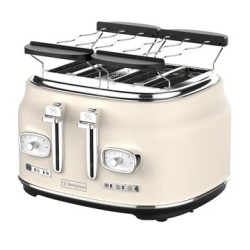 Westinghouse tostadora retro de 4 rebanadas color champam - WKTT809WH