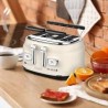Westinghouse tostadora retro de 4 rebanadas color champam - WKTT809WH