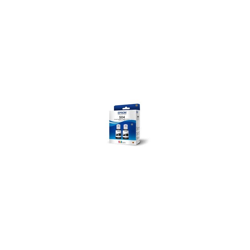 Epson pack de 2 piezas de tintas T504 negro - T504120-2P