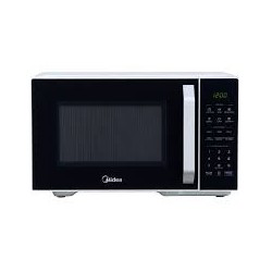 Midea microondas 1.1pc puerta  negra gabinete blanco  MMDX11S2BW-CA