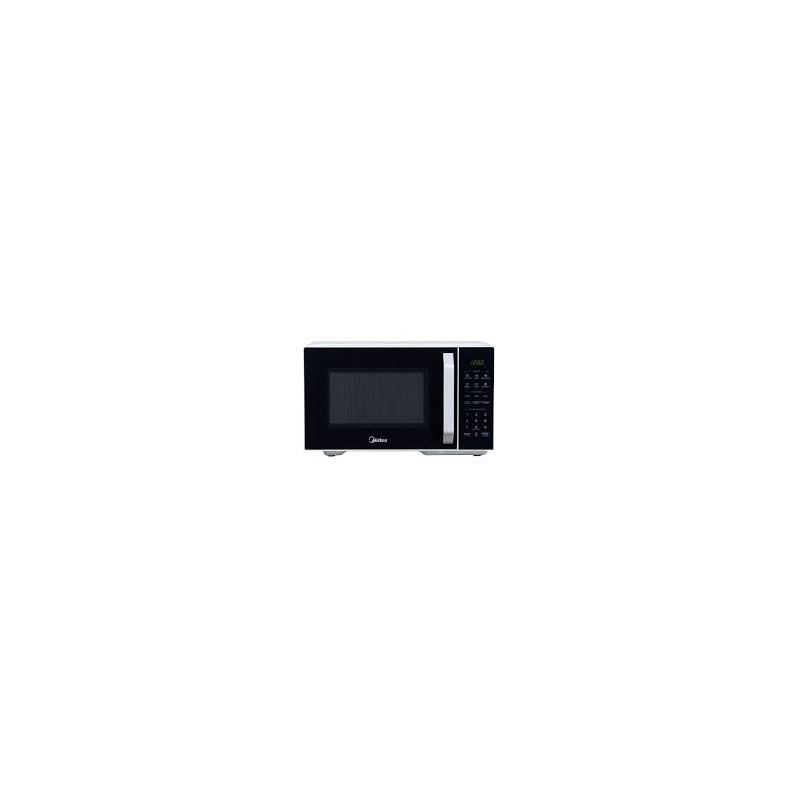 Midea microondas 1.1pc puerta  negra gabinete blanco  MMDX11S2BW-CA