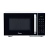 Midea microondas 1.1pc puerta  negra gabinete blanco  MMDX11S2BW-CA