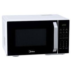 Midea microondas 1.1pc puerta  negra gabinete blanco  MMDX11S2BW-CA