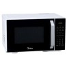 Midea microondas 1.1pc puerta  negra gabinete blanco  MMDX11S2BW-CA