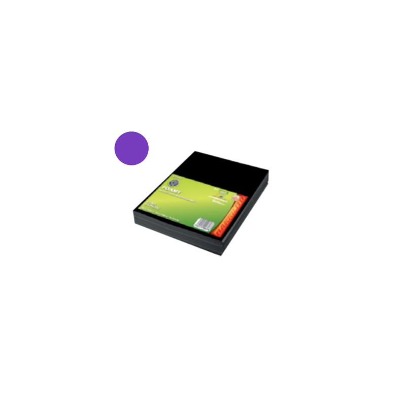 Barrilito foamy carta  toalla morado pk 10 unidades ftn016