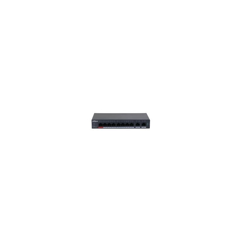 Dahua conmutador gigabit 10 puertos con 8 puertos PoE -DH-CS4010-8GT-110-  1.0.01.20.11244-9002