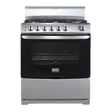 Frigidaire cocina de gas 30" 6 quemadores silver FKGH30C3MDQG