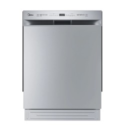 Midea lavaplatos empotrable 14 servicios color silver MDWPS1401KSS
