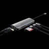 Trust adaptador 7-en-1 USB-C- HDMI- red-lector de tarjetas USB-C y USB - 23775