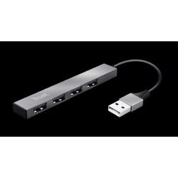 Trust adaptador 4-puertos mini hub USB - 23786