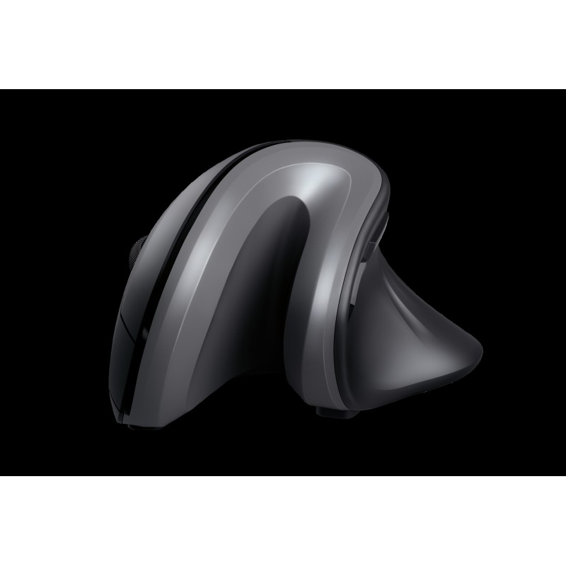 Trust mouse ergonomico color negro inalambrico vertical - 23507