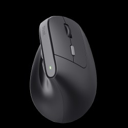 Trust mouse ergononico color negro inalambrico y recargable - 25145