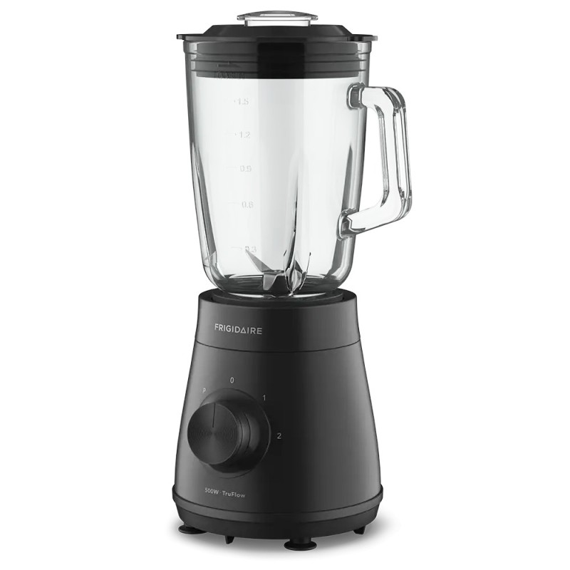 Frigidaire Licuadora 1.5lt 500W cuerpo de plástico color granito negro vaso de vidrio FBS20