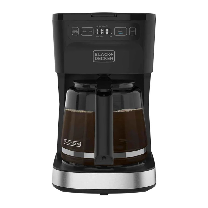Black + Decker cafetera 12 tazas programable color gris plata  - CM0322-0SDLA