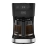 Black + Decker cafetera 12 tazas programable color gris plata  - CM0322-0SDLA
