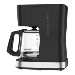 Black + Decker cafetera 12 tazas programable color gris plata  - CM0322-0SDLA
