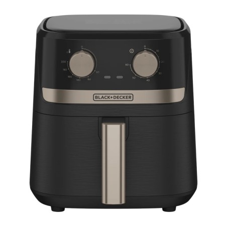 Black + Decker freidora de aire con perillas gris - AFBD42-3BDLA