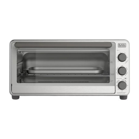 Black + Decker horno tostador 15 lts extra ancho color gris - TO8230-0GDLA