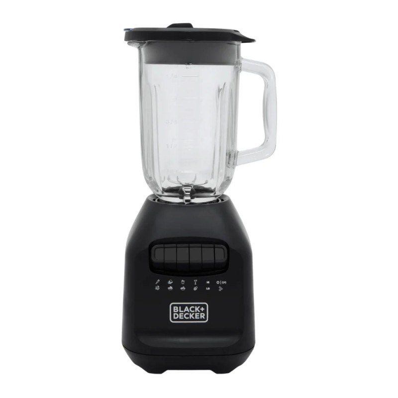 Black + Decker licuadora ice crush 1.5 lts jarra de vidrio negra - BL2209GBB-LA