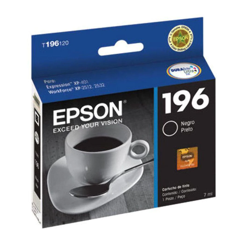 Epson cartucho negro  para XP-401/workforce WF2512/WF2532   T196120-AL