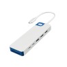Targus hub hyper flex 9 puertos USB-C + HDMI + MicroSD en blanco - HD4103BUGL