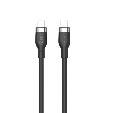 Targus cable de carga hyper USB-C 2.0  silicona 240W 3.3' negro - HJ4001BKGL