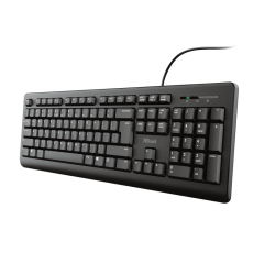 Trust teclado alambrico  primo usb negro 23883