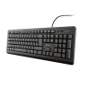 Trust teclado alambrico  primo usb negro 23883