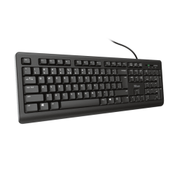 Trust teclado alambrico  primo usb negro 23883