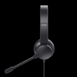 Trust headset supraaurales PC con diadema ajustable - 25087