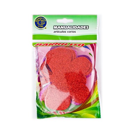 Barrilito calcomania de foamy mariposa fs002 con pegamento 9.6 cm 10 piezas 3 colores