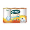 Amoos toalla de cocina MAX 3 pack 90 hjs dobles ( 22 mtrs) paq x 7 - C622202