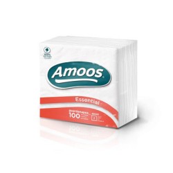 Amoos servilleta Essential 22X22 cm P100 C2 paq x 24 - T622059