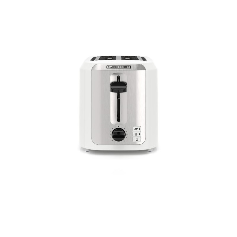 Black+Decker tostadora 2 rebanadas plateada - TR7827-1WDLA