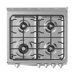 Midea Cocina De gas de 24" 4 quemadores Plateado MGS24FS1BIABG