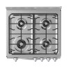 Midea Cocina De gas de 24" 4 quemadores Plateado MGS24FS1BIABG