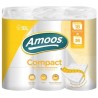 Amoos papel higienico compact doble hoja 266 H 12 rollos paq x 4 - H603212