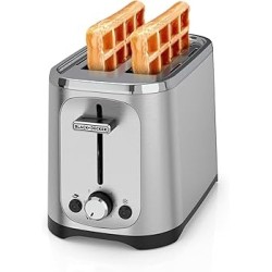 Black+Decker tostadora de pan 2 Rebanadas con 7 niveles ajustables - TR1227-0SDLA