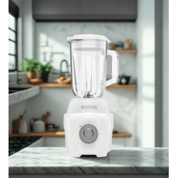 Black + Decker licuadora ice crush Vidrio 2vel 700W blanca - BL0876-0WDLA
