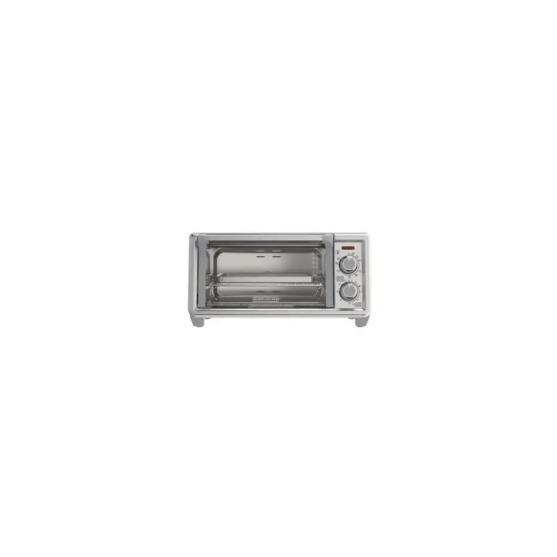 Black + Decker Horno tostador de 4 rebanadas convección natural, TO4120-1SDLA